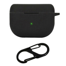 étui de chargement pour écouteurs Jabra Elite 10 2023 (noir), en silicone avec boucle, compatible Bluetooth.