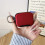 (Red)For Apple AirPods Pro 2/Pro Protective Case PC+TPU TWS Earphone Charging Case Cover with Hook-Red 1