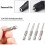 5x1/4"triangle Screwdriver Bits,50mm Hex Shank Magnetic Triangle Head Tw 2
