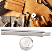 Riveten-Nietmaschine Doppel-Seitig 8mm Flachbefestigung Werkzeug für DIY Lederhandwerk Knopfmontage