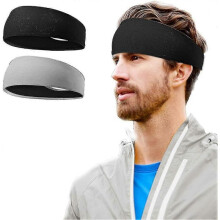 Sports Headband for Men And Women - Non-slip Elastic Sports Headband for Fitness, Workout Tw