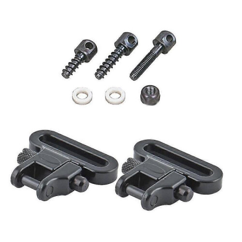 2x 300lb. Pull Strap Loop Strap Buckle Sling Mounting Kit Sling Swivels Stud Screw Set Tw 1