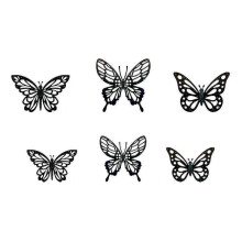 Home Decor New Metal Butterfly Hollow Wall Decoration Iron Art Decoration Spring Iron Butterfly Hollow Pendant Tw