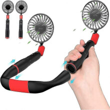 Neck Fan,usb Personal Fan,hands Free Fan,2 In 1 with 4000mah Battery,power Tw
