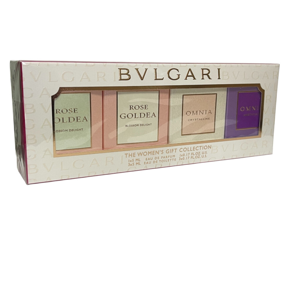 BVLGARI 4x 5ml Miniature Gift Set for Women