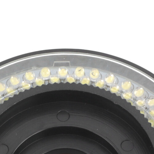 Anello LED per microscopio, 144 LED, ABS, nero, Ø63,5 mm 2