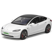 (Vit, utan låda) 1:32 Tesla Model 3 simulering legering modell bil leksak pressgjutning metall gjutning så