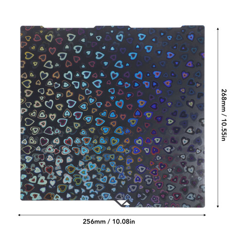 PEH plate d'impression double-face pour Kobra 3 256 x 268 mm 1