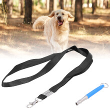 Hundetrainingpfeife Einstellbarer Ultraschall-Geräuschpegel zur Kontrolle von Bellen mit Schnur Blau
