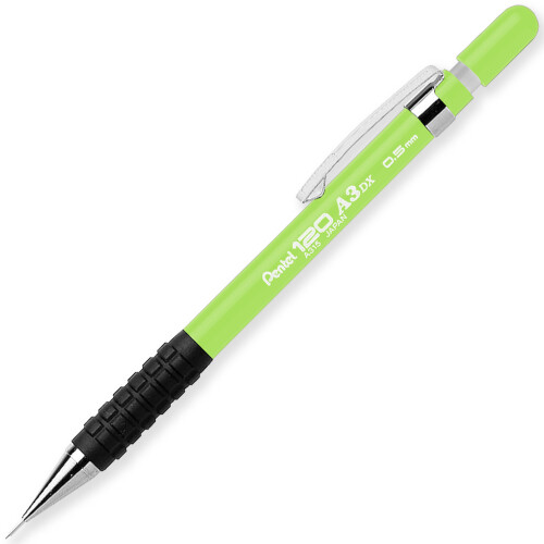 Pentel (Light Green) Pentel 120 Mechanical Pencil with Refills, Erasers 1