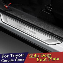 Car Accessories Styling for Toyota Corolla Cross 2020 2021 Door Sill Scuff Plate Cover Kick Pedal Stainless Steel