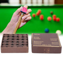 50 pièces par boîte, embouts de queue en cuir bordeaux de 11 mm, kit de snooker