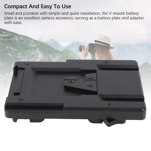 Plaque V-mount avec sortie D-Tap, adaptateur pour caméra 2