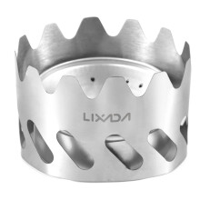Mini stufa da trekking 80 ml 7 cm bruciatore argentato