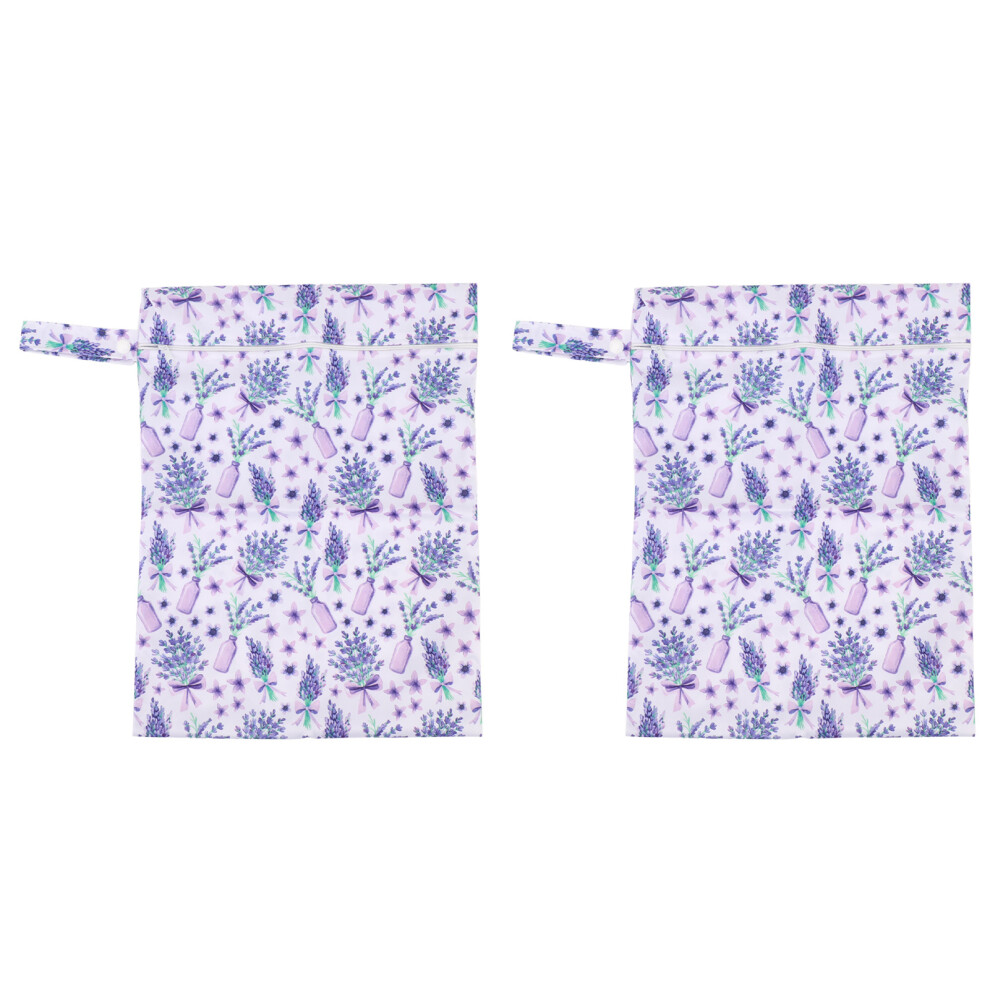 2 Pcs Wet Dry Bag 30x40cm Double Pockets