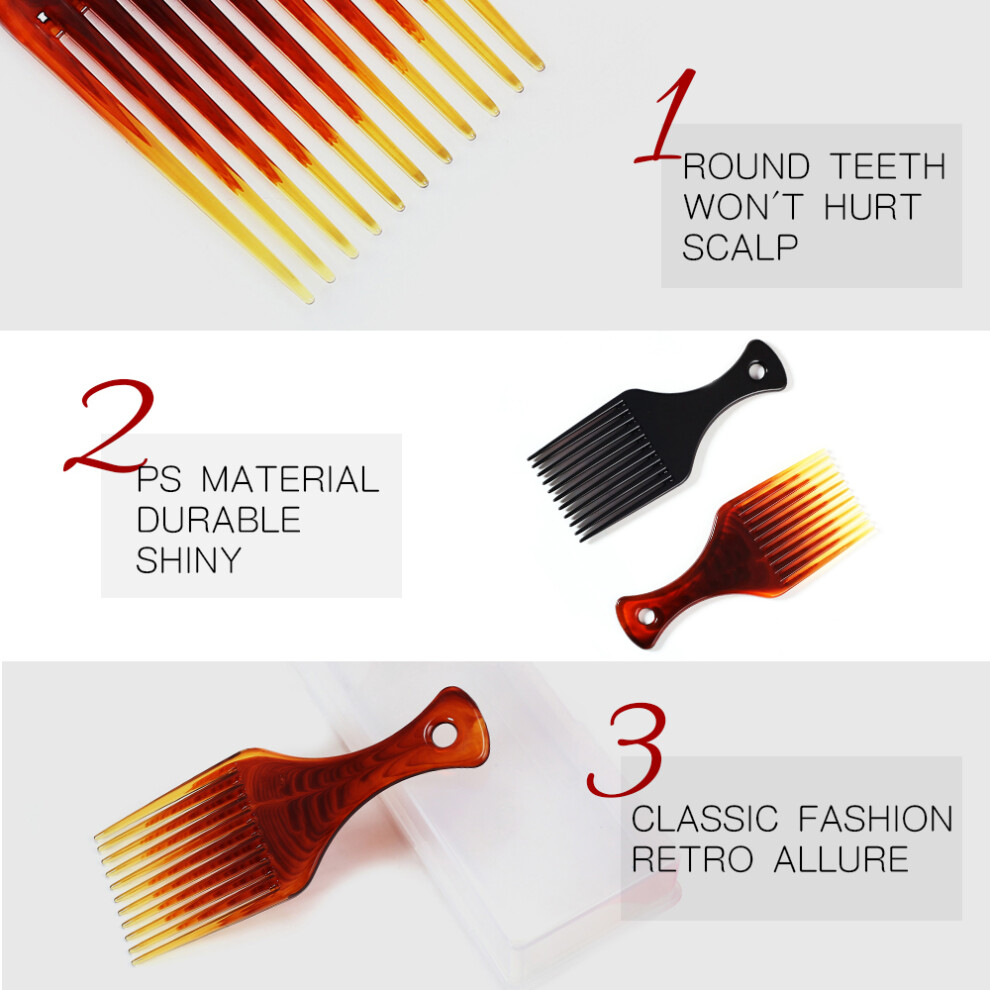 Unisex Bluezoo Hair Comb Insert Afro Hair Pick Comb Hair