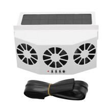 Solar Powered Car Cooler Large Wide Angle 3 Fans