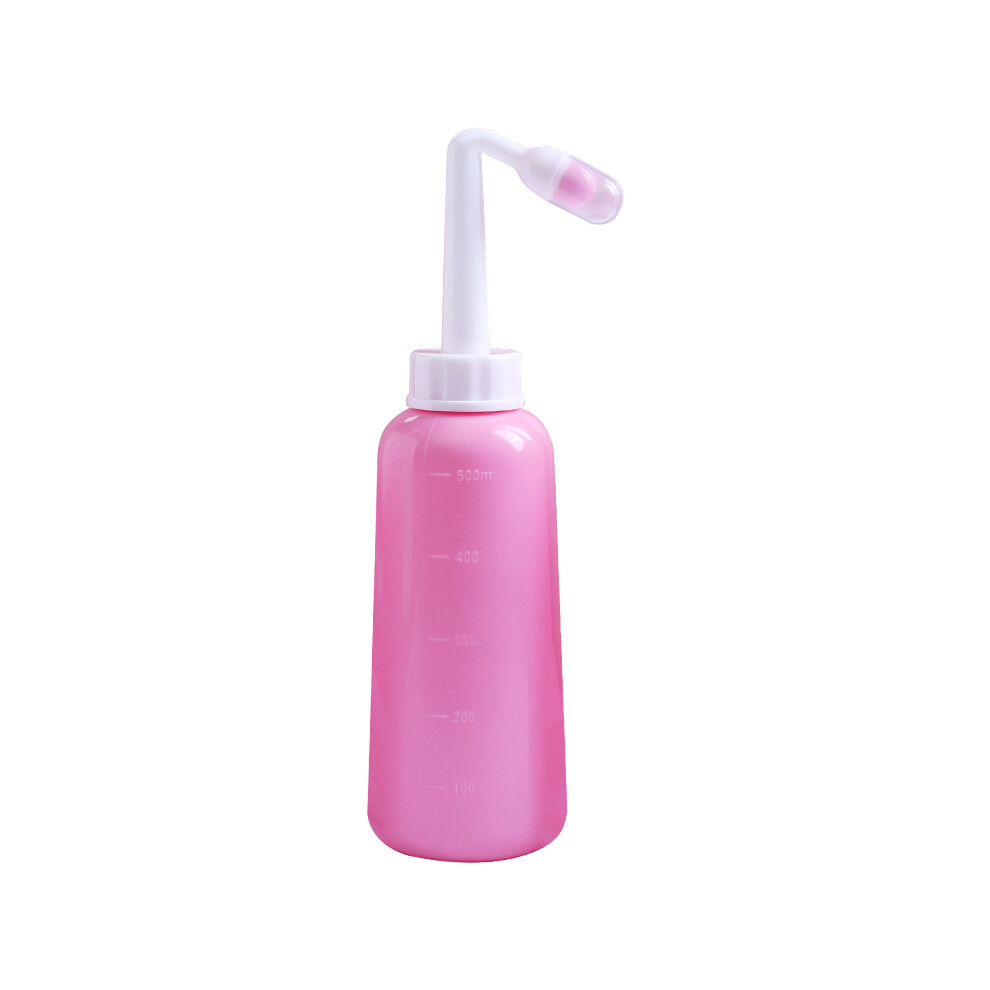 (Pink) 500Ml Portable Travel Handheld Bidet Sprayer Personal Hygiene Cleaning Spraying Bottle 6914271269698