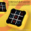 (Yellow) Super Tic-Tac-Toe Mole Attack Educational Toy for Kids Interactive Learning Table Game 6
