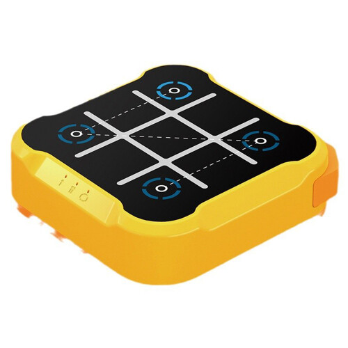 (Yellow) Super Tic-Tac-Toe Mole Attack Educational Toy for Kids Interactive Learning Table Game 1