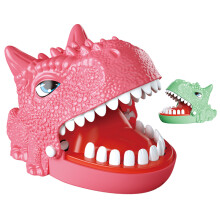 (B) Children Creative Dinosaur Bite Finger Trick Toy Parent-Child Interactive Game,Random Color