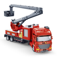 (Rescue Truck) Crane Fire Control Truck Construction Vehicle Model Early Educational Kids Toy