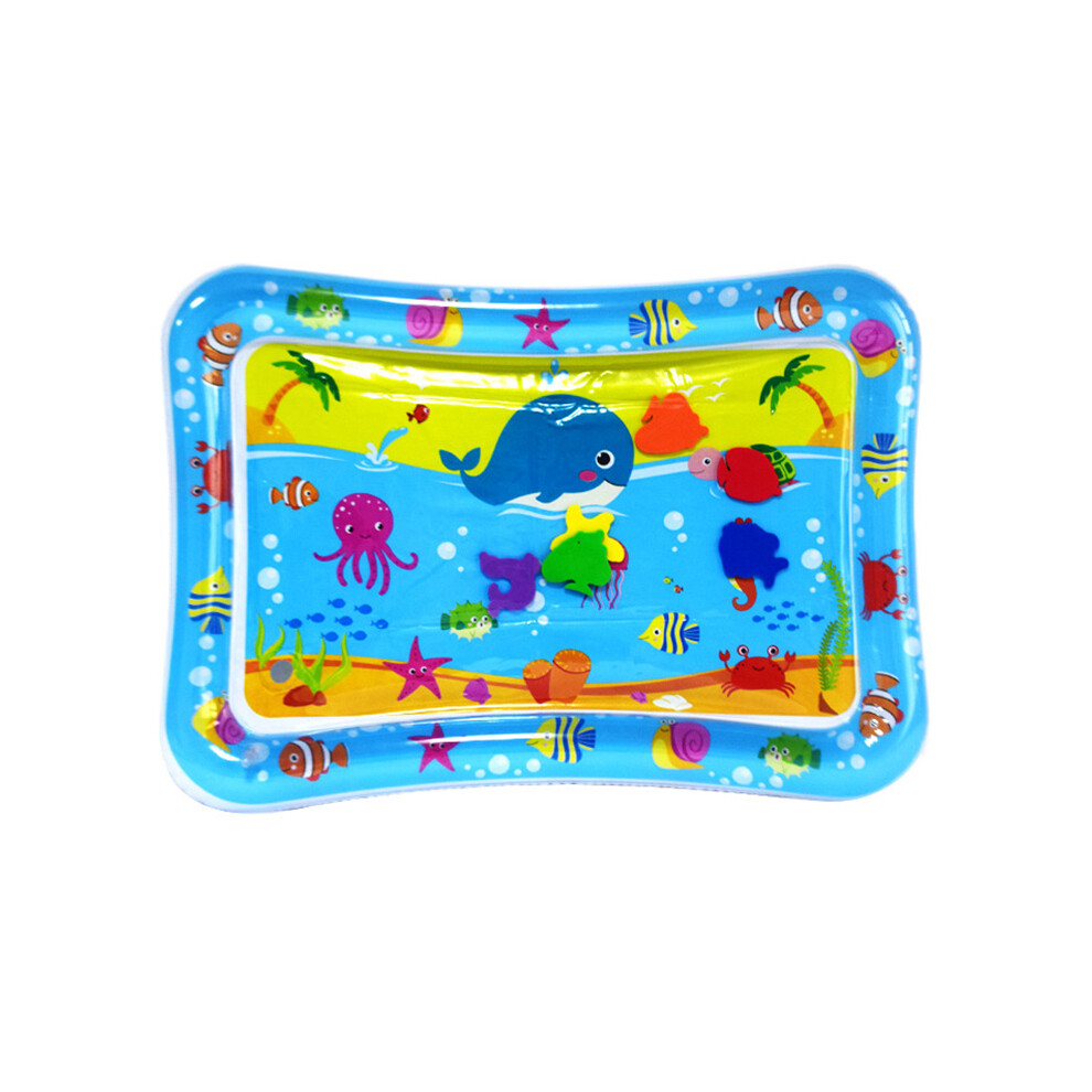 (Whale) YX-007 Kids Water Mat Fun Time Play Activity Center Square Mat for Kids and Toddlers Baby Toys
