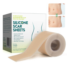 (Nude) 4cm Silicone Scar Removal Tape Post Surgery Scar Treatment Sheet Painless Scar Repair Bandage,Length 300cm