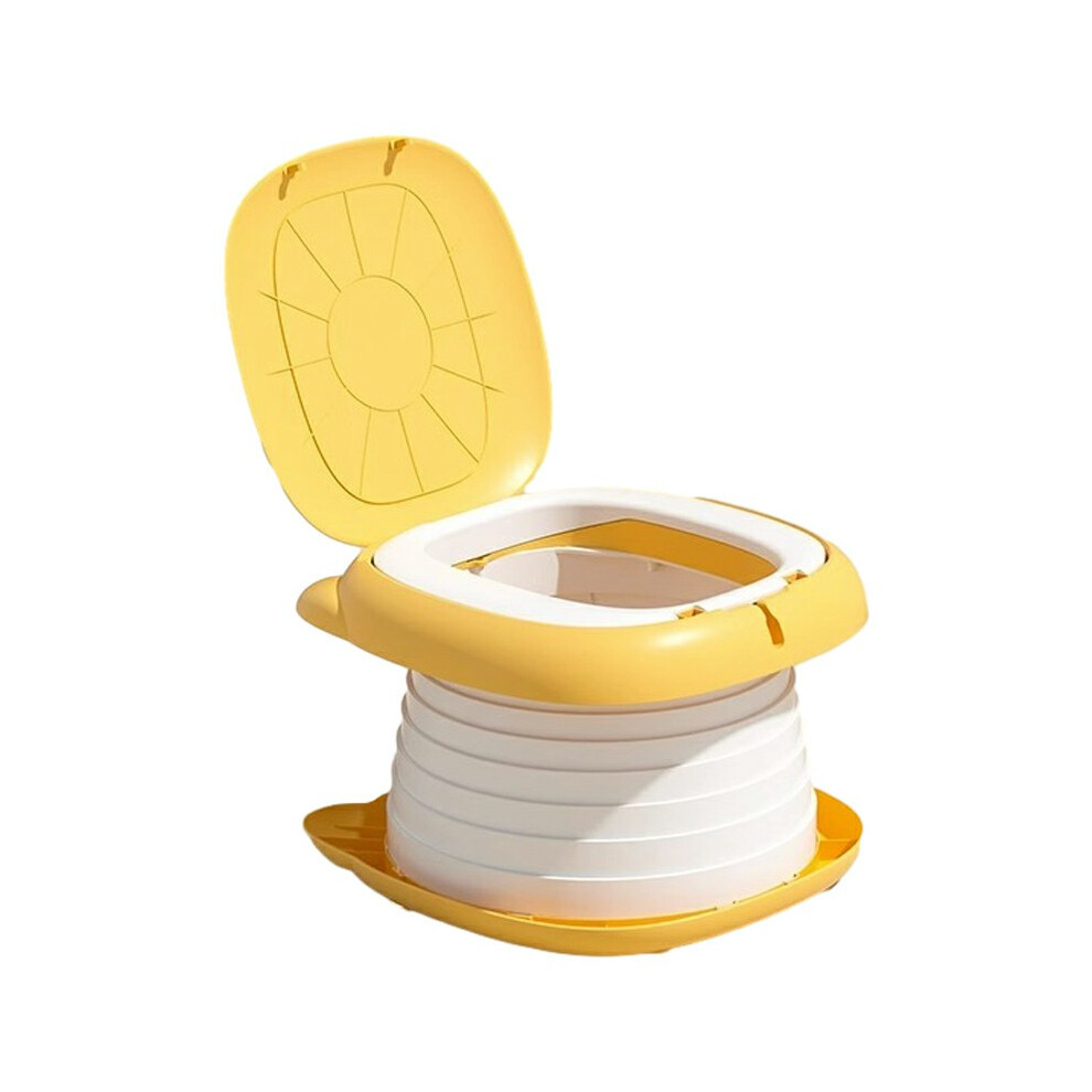 (Orange) Rj101 Foldable Abs+Pp Baby Toilet Potty Seat For Toddler Travel Outdoor Camping Orange