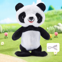 (Panda) 25cm Smart Interactive Plush Doll Toy with Singing Dancing Talking Recording Walking Early Educational Toy