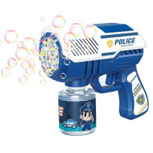 (9959/Blue) Children 10-holes Electric Bubble Machine Automatic Bubble Gun with Light