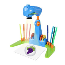 (Blue) YM133 Drawing Projector for Kids Tracing Drawing Projector Toy Sketcher with Light