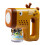 (Yellow Giraffe) Bubble Gun Machine with Bubble Refill Solution Automatic Bubble Maker for Toddlers Outdoor Bubble Blower Toy 1