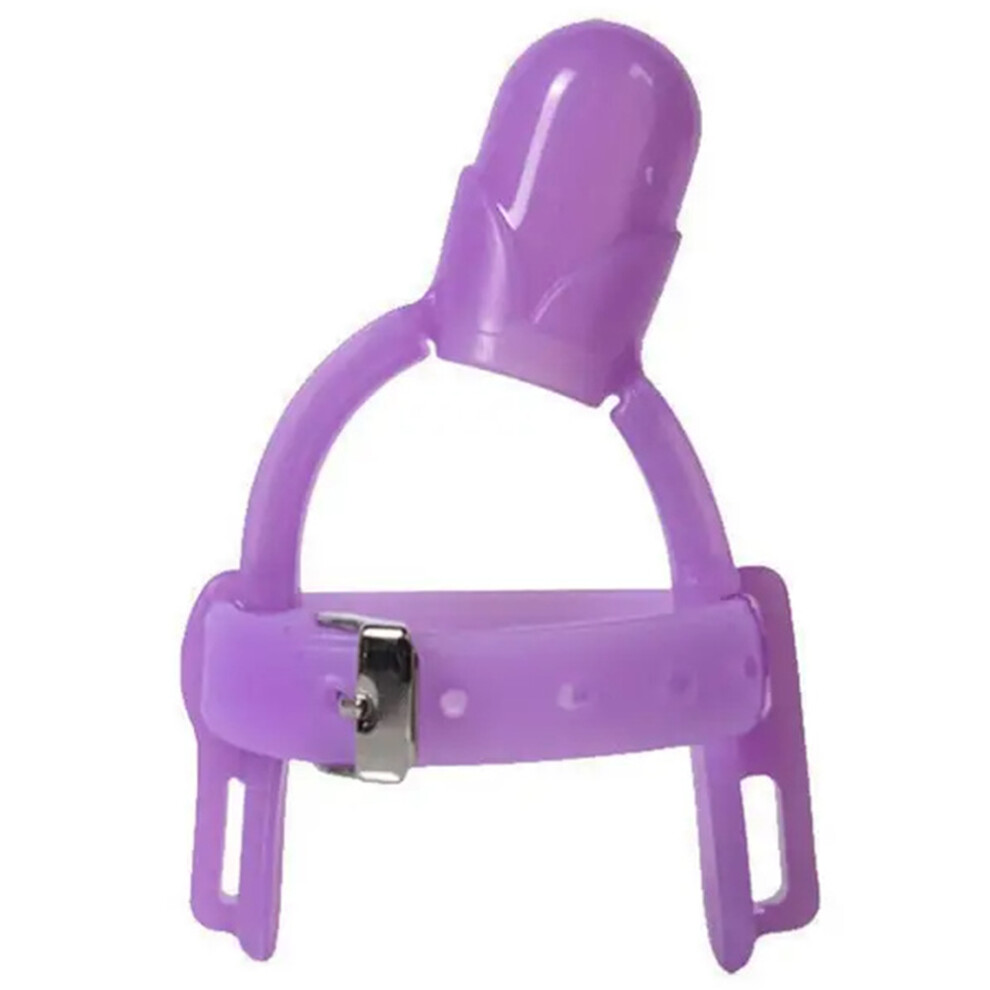 (Purple) MUMMABUBBA Silicone Baby Finger Guard Non-Toxic Toddler Stop Thumb Sucking Wrist Band (No FDA,BPA Free)