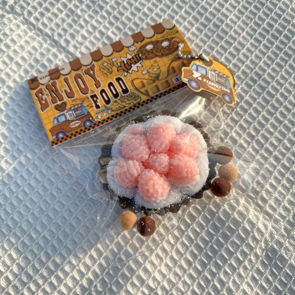 (Chocolate Raspberry) Ultra-Soft TPR Food Toy Stress Relief Anti-Anxiety Fidget Toy-image-OPC-PJS56PJ-NEW