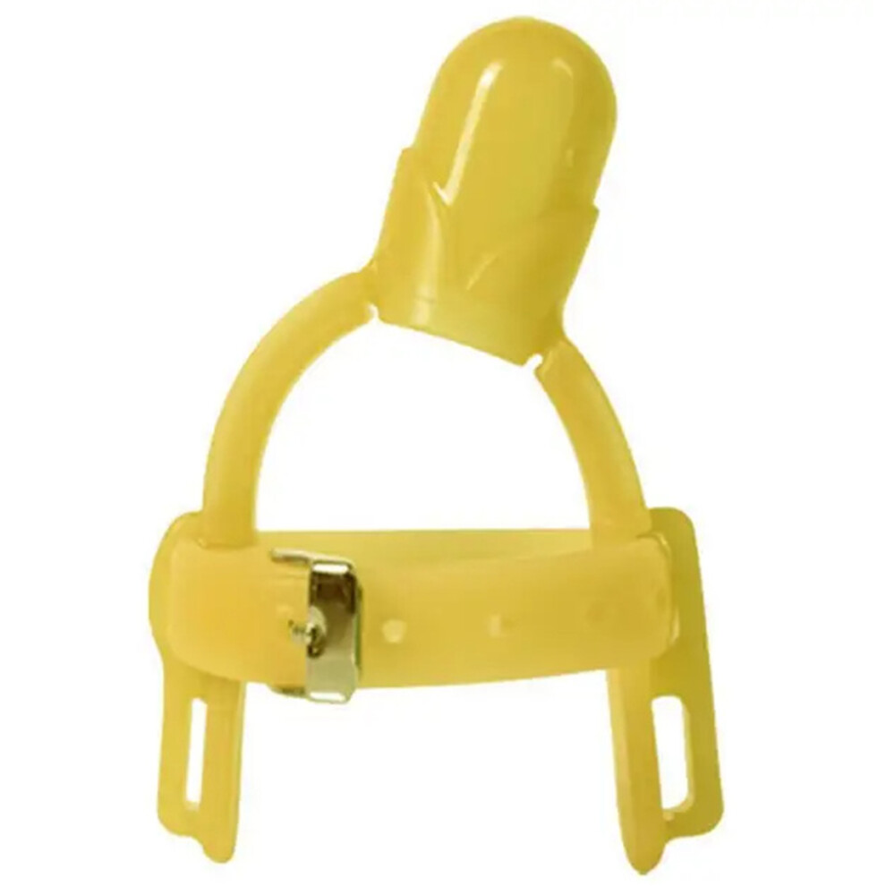 (Yellow) MUMMABUBBA Silicone Baby Finger Guard Non-Toxic Toddler Stop Thumb Sucking Wrist Band (No FDA,BPA Free)