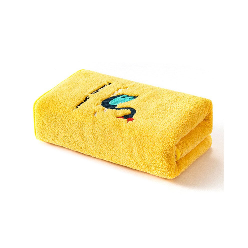 (Yellow) Thickened Towel Ultra Soft Absorbent Towel Newborn Bath Face Towel Baby Washcloths