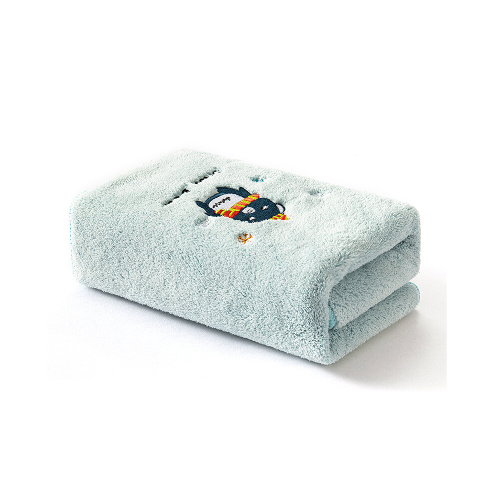 (Light Green) Thickened Towel Ultra Soft Absorbent Towel Newborn Bath Face Towel Baby Washcloths