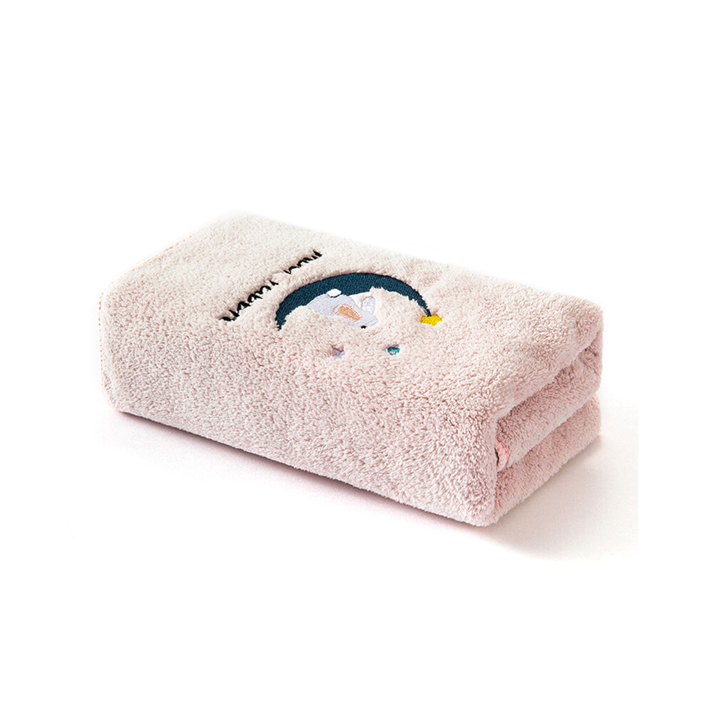 (Pink) Thickened Towel Ultra Soft Absorbent Towel Newborn Bath Face Towel Baby Washcloths