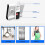 (Blue) Magnetic Large LCD Digital Kitchen Timer with Loud Alarm Count Up & Down Clock 24 Hours Kitchen Timer 7