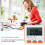 (Blue) Magnetic Large LCD Digital Kitchen Timer with Loud Alarm Count Up & Down Clock 24 Hours Kitchen Timer 3