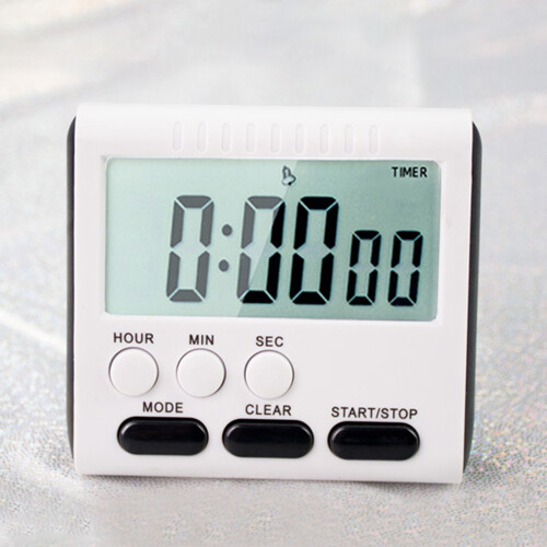 (Black) Magnetic Large LCD Digital Kitchen Timer with Loud Alarm Count Up & Down Clock 24 Hours Kitchen Timer 1
