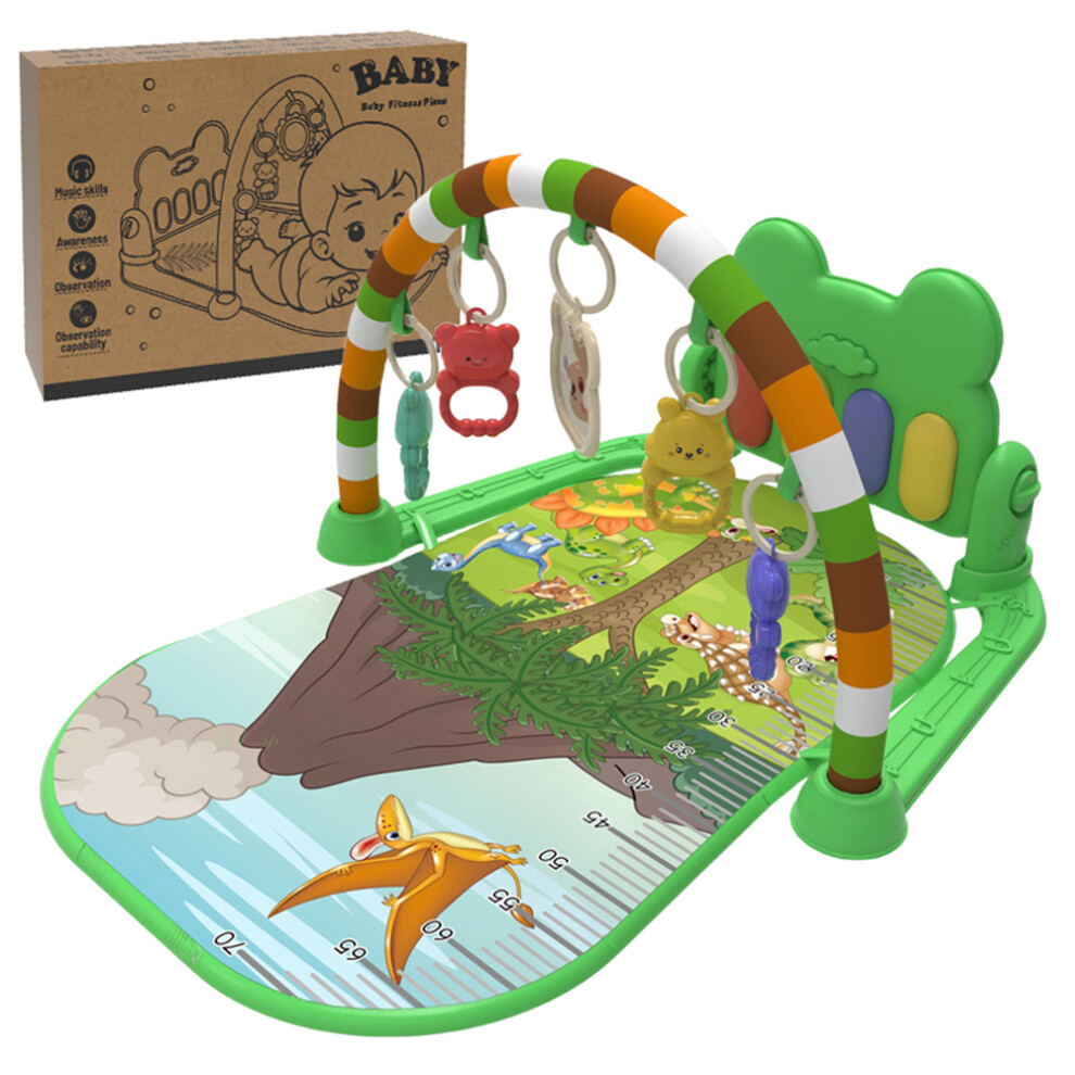 (Green) Baby Gyms Play Mat Musical Activity Center Toddler Kick And Play Piano Infant Early Education Toy Green