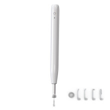 (White) W2 Ear Camera Otoscope Ear Wax Removal Tool Kit LED Light Ear Pick Spoon Earwax Remover
