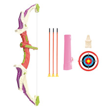 (White/Purple) DF760DF759B Bow and Arrow Toy LED Light Up Archery Toys with Suction Cups Arrows Outdoor Indoor Shooting Games Toys