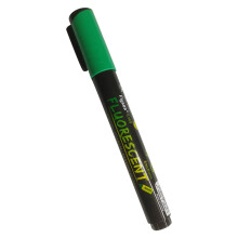 (Green) FLYSEA S368 Marker Pen 6mm Fluorescent Pen Reversible Highlighters for LED Light Board