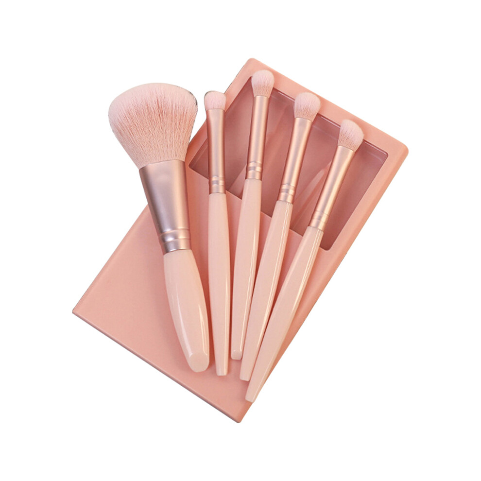 Pink (Sakura ) 5Pcs/Set Concealer Blending Brush Kit Artificial Fiber Eye Makeup Eyeshadow Makeup Tool