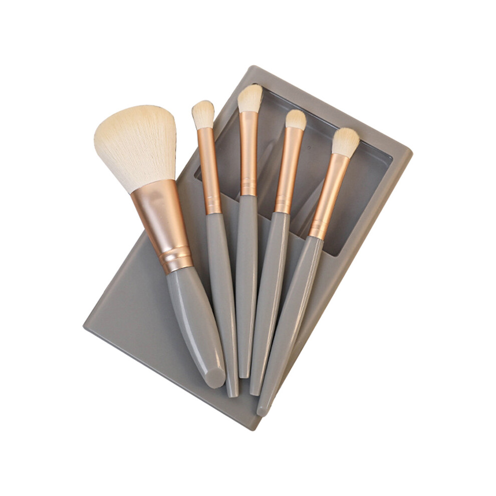Blue (Blue) 5Pcs/Set Concealer Blending Brush Kit Artificial Fiber Eye Makeup Eyeshadow Makeup Tool