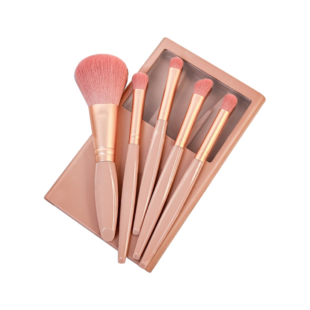 Pink (Pink) 5Pcs/Set Concealer Blending Brush Kit Artificial Fiber Eye Makeup Eyeshadow Makeup Tool