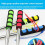 (Green) 200cm 9 Sections Extendable Guide Flag Pole Stainless Steel Telescopic Flagpole Handheld Teaching Stick 4